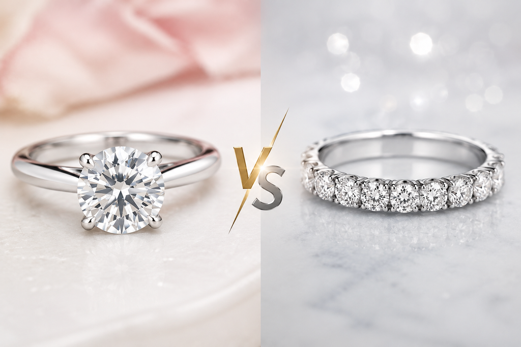 Solitaire vs Diamond Ring