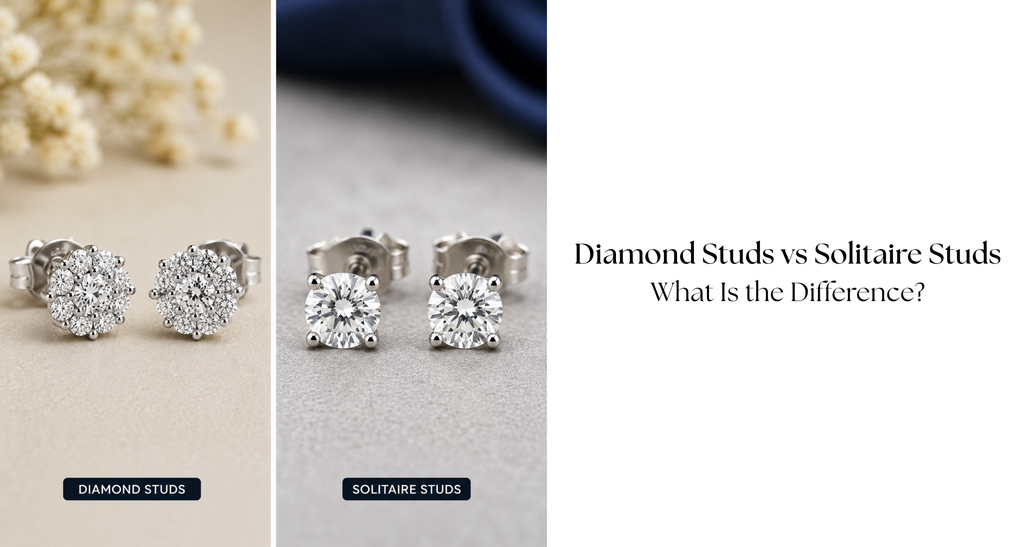 Diamond Studs vs Solitaire Studs