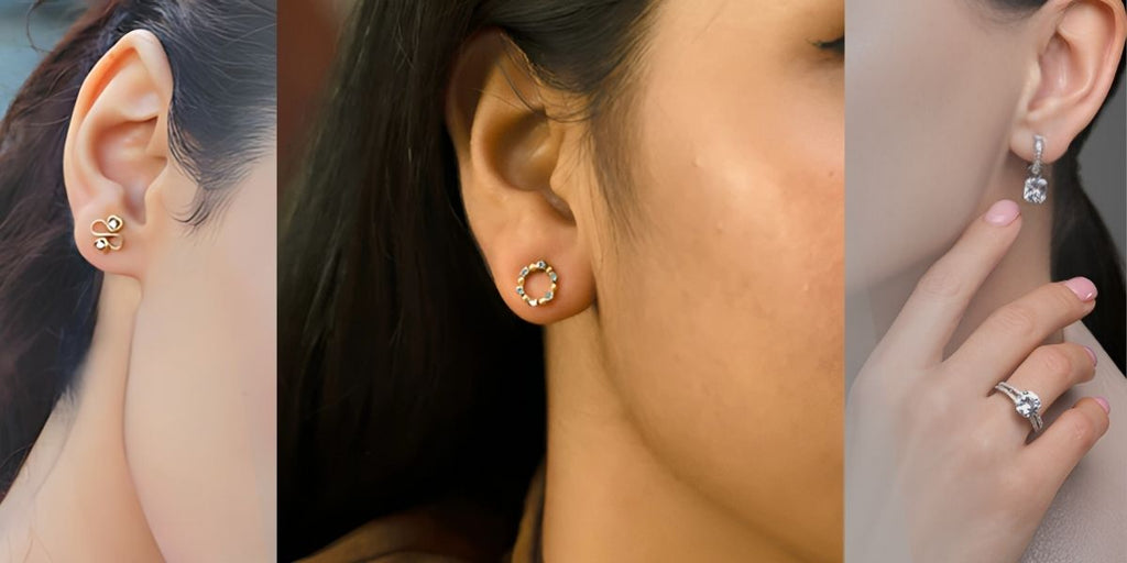 lab diamond stud earring for your face shape
