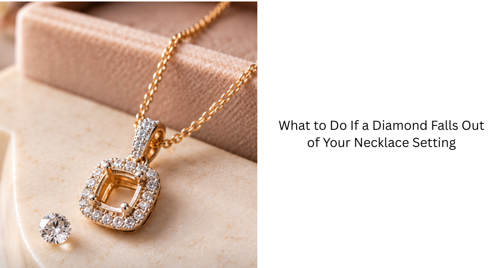 What to Do If a Diamond Falls Out of Your Necklace Setting