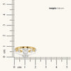 Scattered Sparkle - Pure Gold Lab Diamond Oval Ring