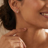 Sweet Knot - Lab Diamond Stud Earrings