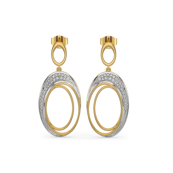 Tidal Grace Earrings Lab Grown Diamond - Lukson