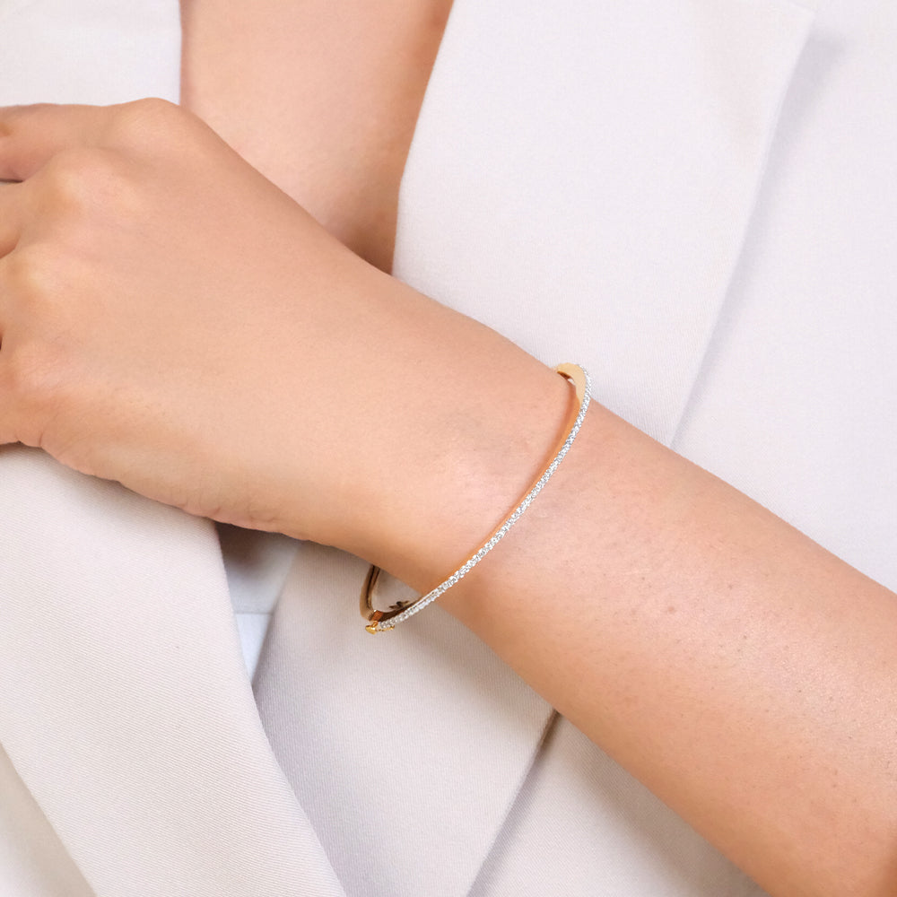 Line of Light - Lab Diamond Bangle