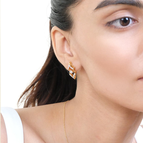 Lukson lab grown diamond fierce earrings