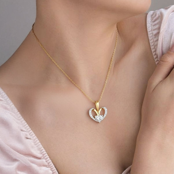 Tied in Love - Pure Gold Lab Diamond Solitaire Pendant