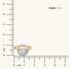 Elegant Swirl - Pure Gold Lab Diamond Promise Ring