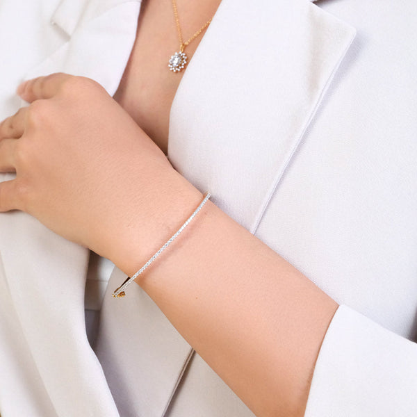 Line of Light - Lab Diamond Bangle