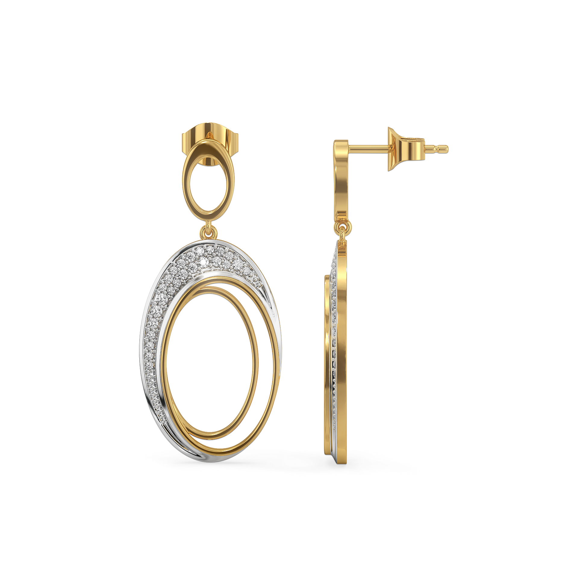 Tidal Grace - Lab Diamond Drop Earrings