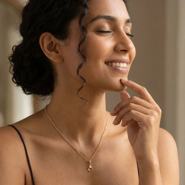 Luna Dot - Lab Diamond Pendant