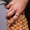 Lukson Nature's Flow Emerald Lab Grown Diamond Band Ring in India