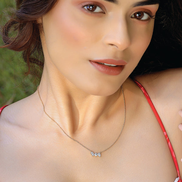 Toi-et-Moi - Lab Grown Diamond Necklace - Lukson