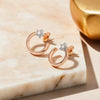 Star Rose Lab Grown Diamond Earrings - Lukson