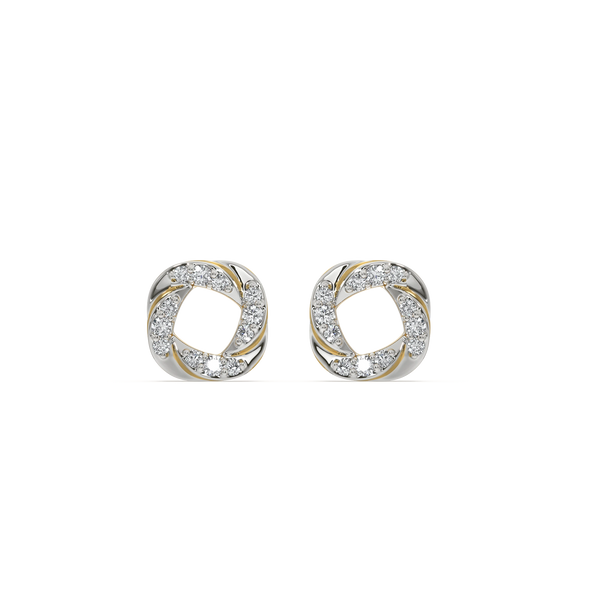 Lukson lab grown diamond urban earrings closeup