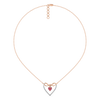 Love on a String 18kt Rose Gold Vermeil Lab Grown Diamond Necklace Online in India - Lukson