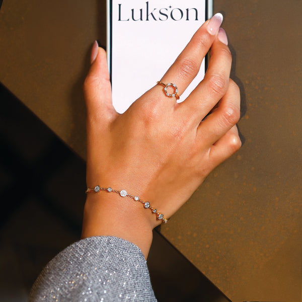 Lukson Eternal Orbit 18kt Gold Lab Grown Diamond Ring Online
