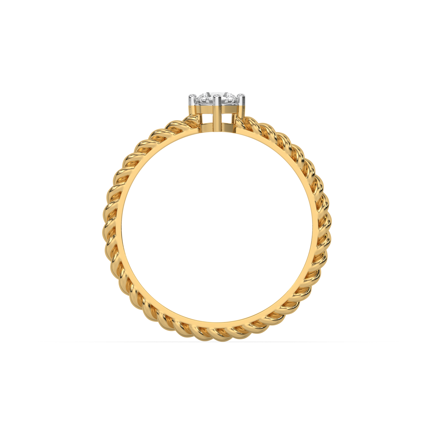 Twist of Fate - Lab Diamond Solitaire Ring