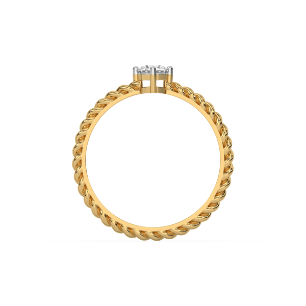 Lukson | Twist of Fate Lab Grown Diamond Solitaire Ring in India