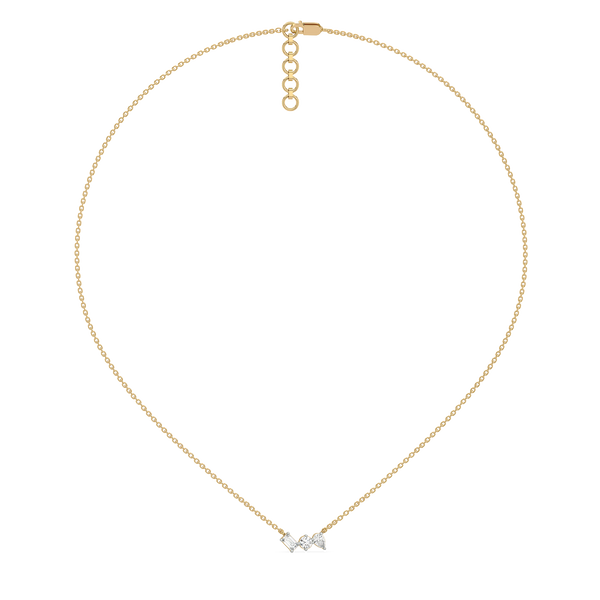 Toi-et-Moi - Lab Grown Diamond Necklace Online- Lukson