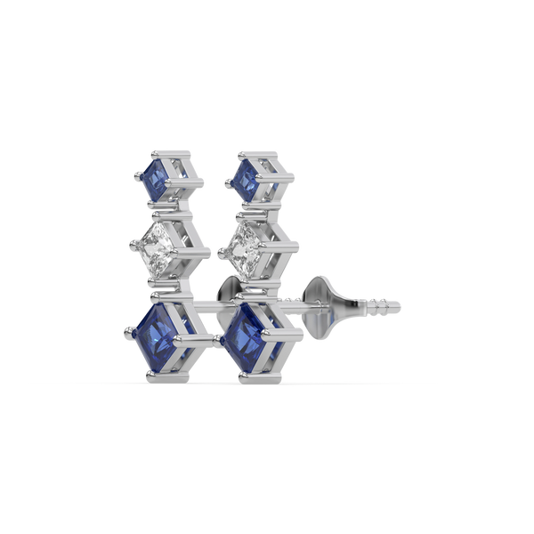 Lukson lab grown diamond sparkling earrings