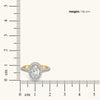 Halo Oval - Pure Gold Lab Diamond Engagement Ring