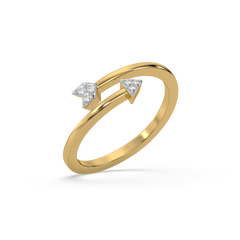 Arrowhead - Lab Diamond Open Top Ring