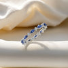 Lukson Blue Sapphire Lab Grown Diamond Eternity Ring Online