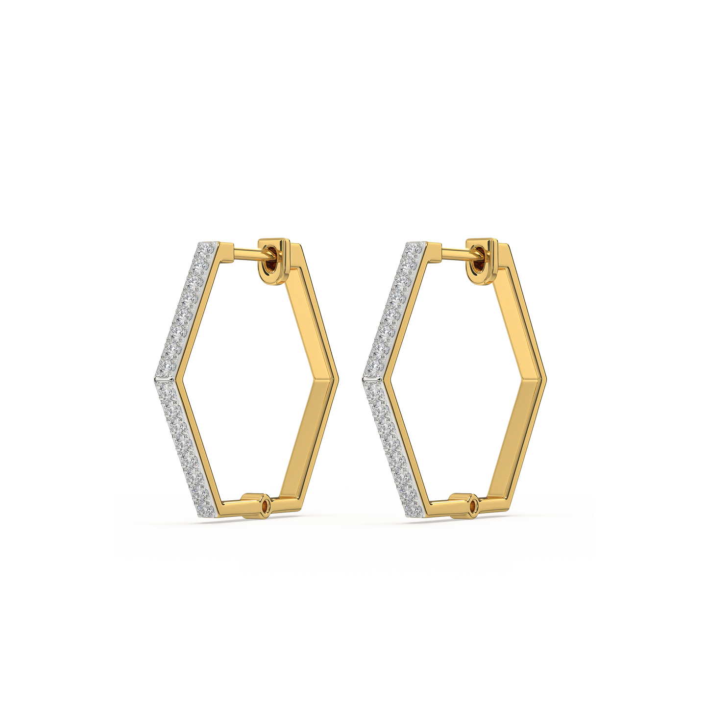 Classic Huggies - 18kt Gold Vermeil Lab Grown Diamond  Earrings