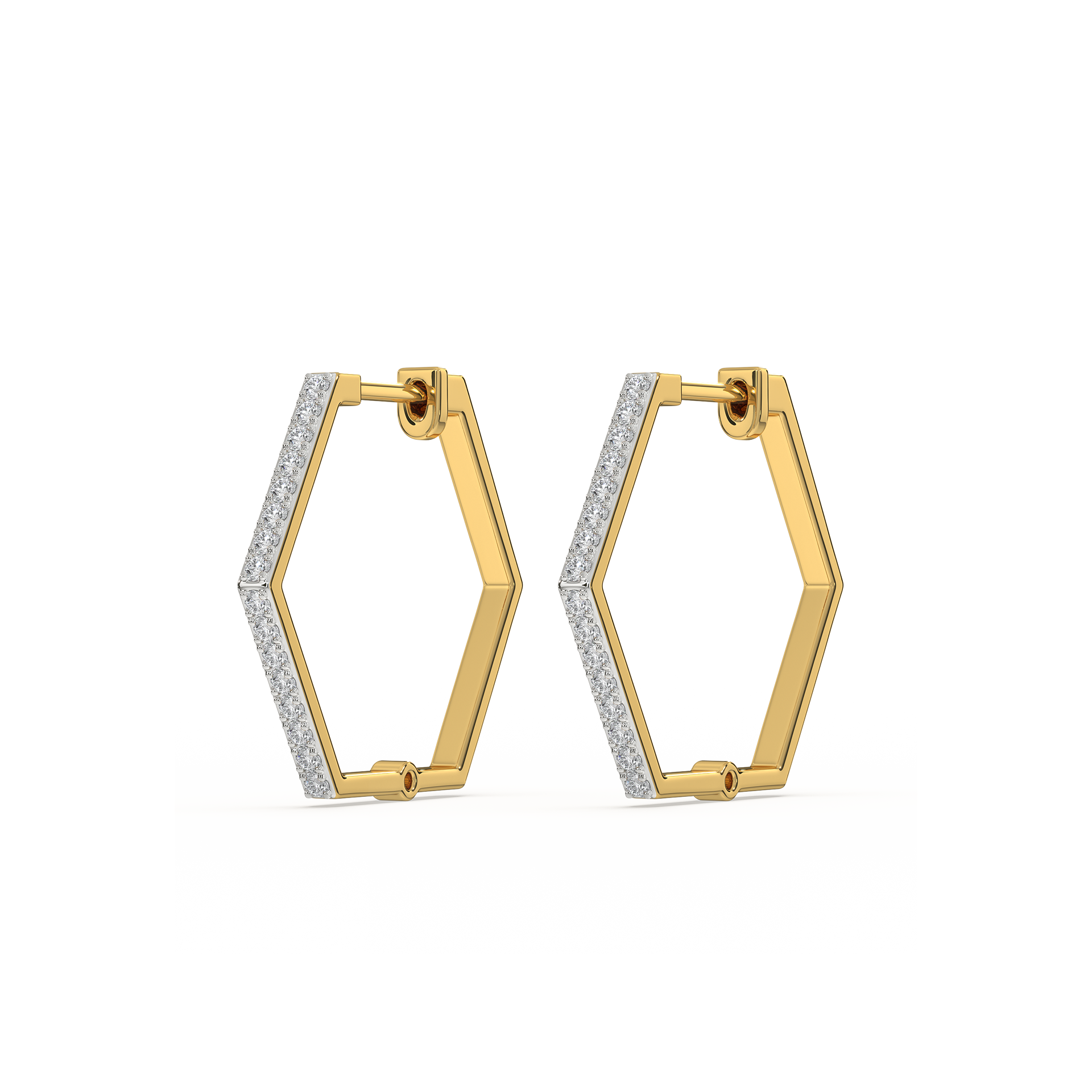 Classic Huggies - 18kt Gold Vermeil Lab Grown Diamond  Earrings