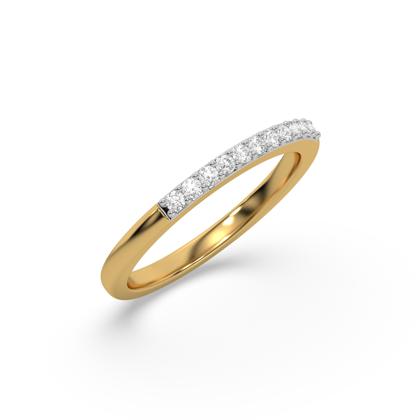 Classic Slim Band - 18kt Gold Vermeil Lab Grown Diamond Ring
