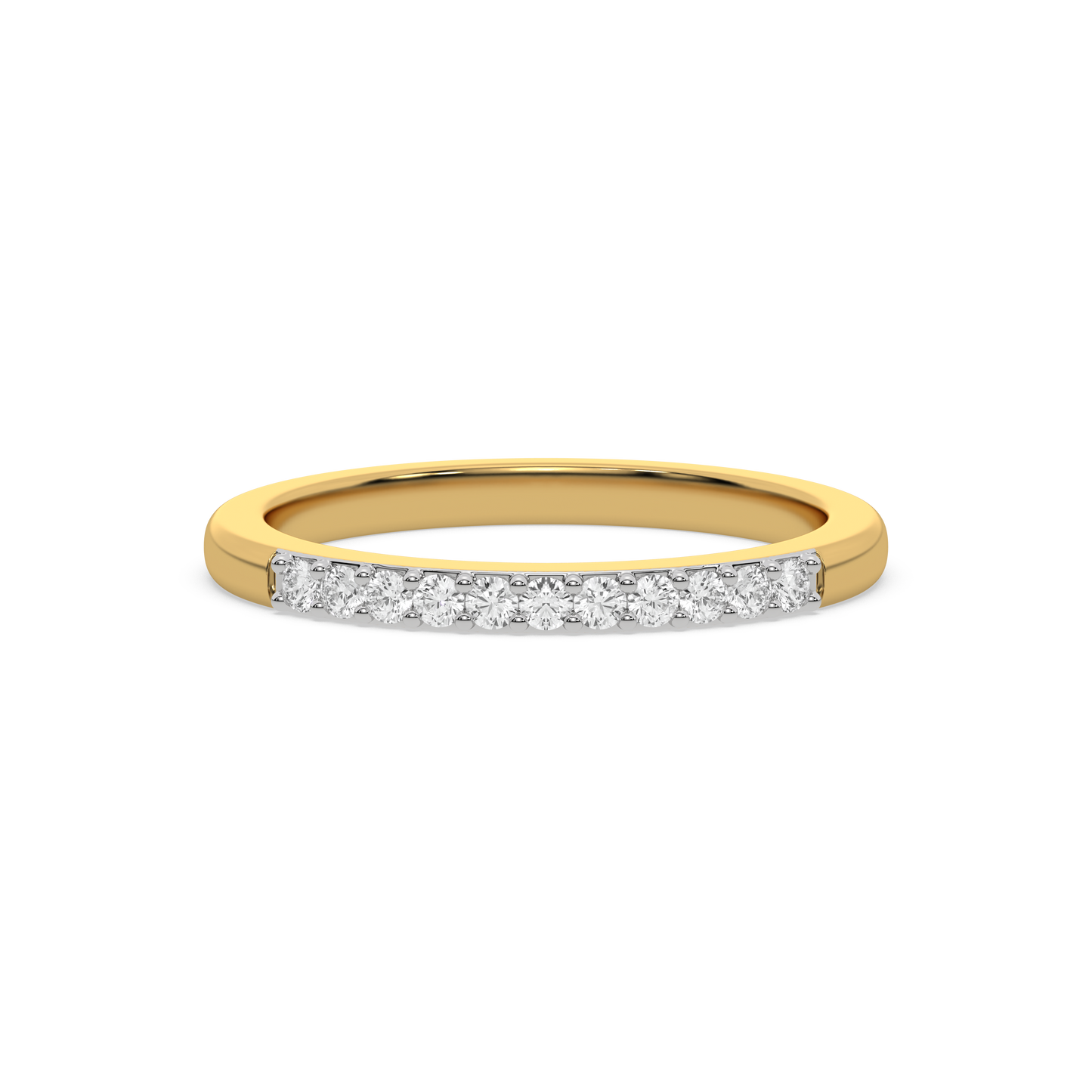 Classic Slim Band - 18kt Gold Vermeil Lab Grown Diamond Ring