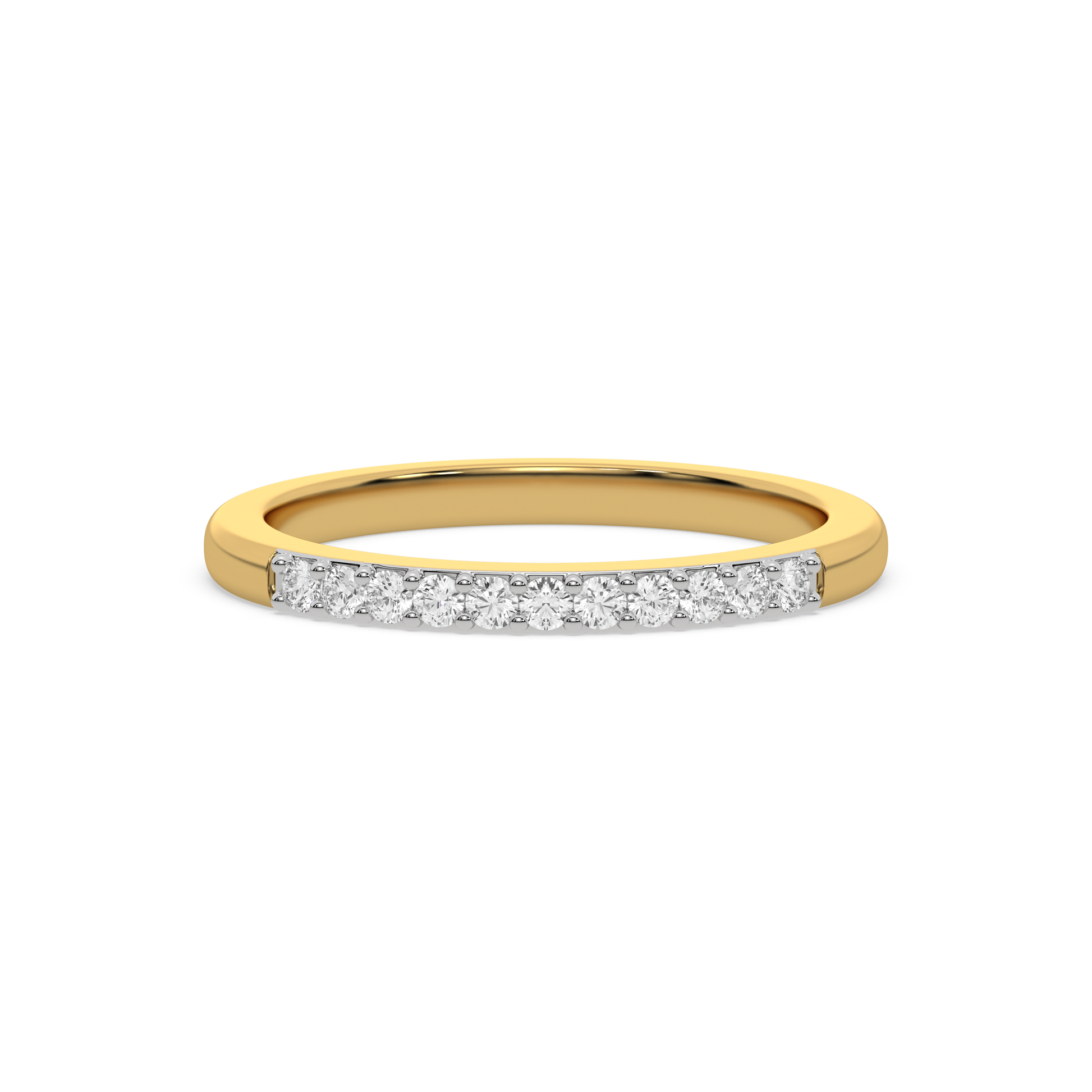 Classic Slim Band - 18kt Gold Vermeil Lab Grown Diamond Ring