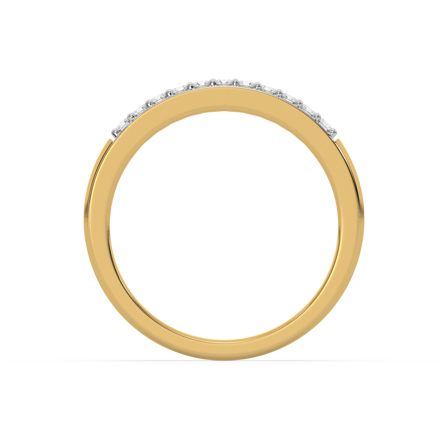 Classic Slim Band - 18kt Gold Vermeil Lab Grown Diamond Ring