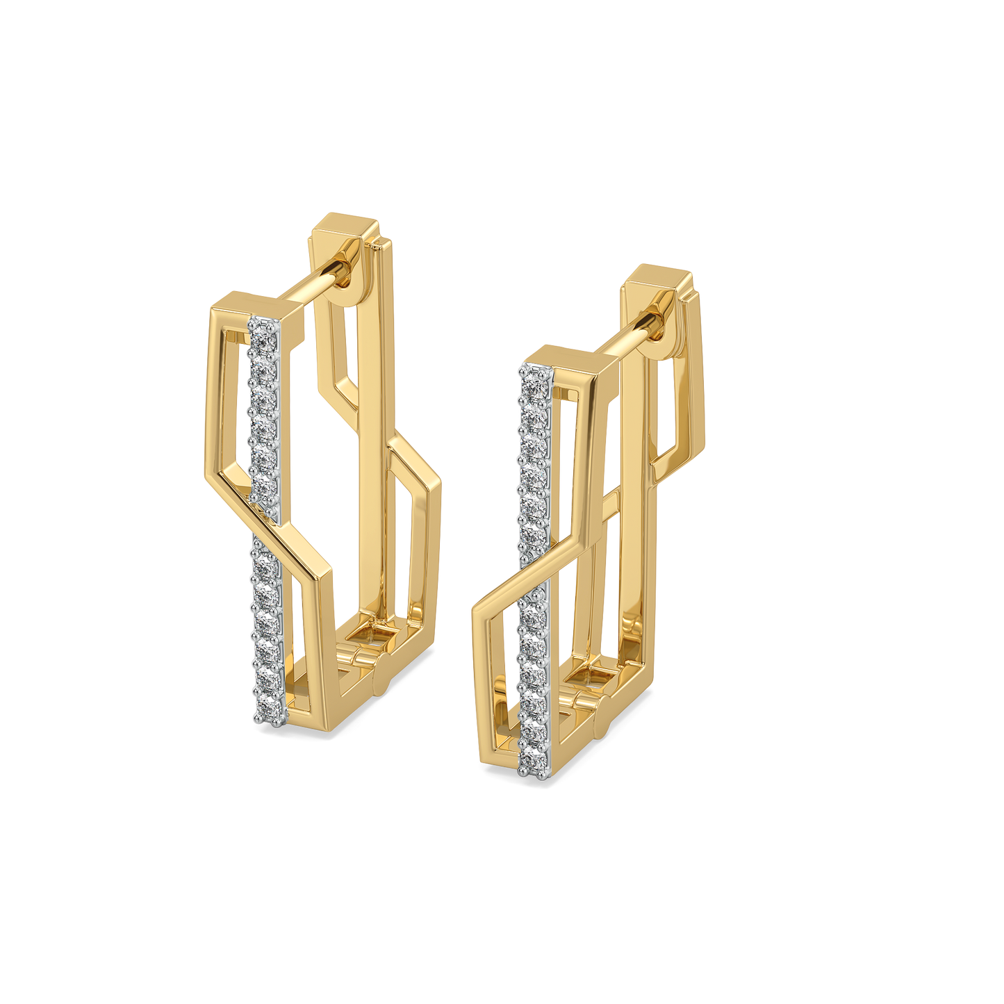 Classic Snug Huggies - 18kt Gold Vermeil Lab Grown Diamond Earrings