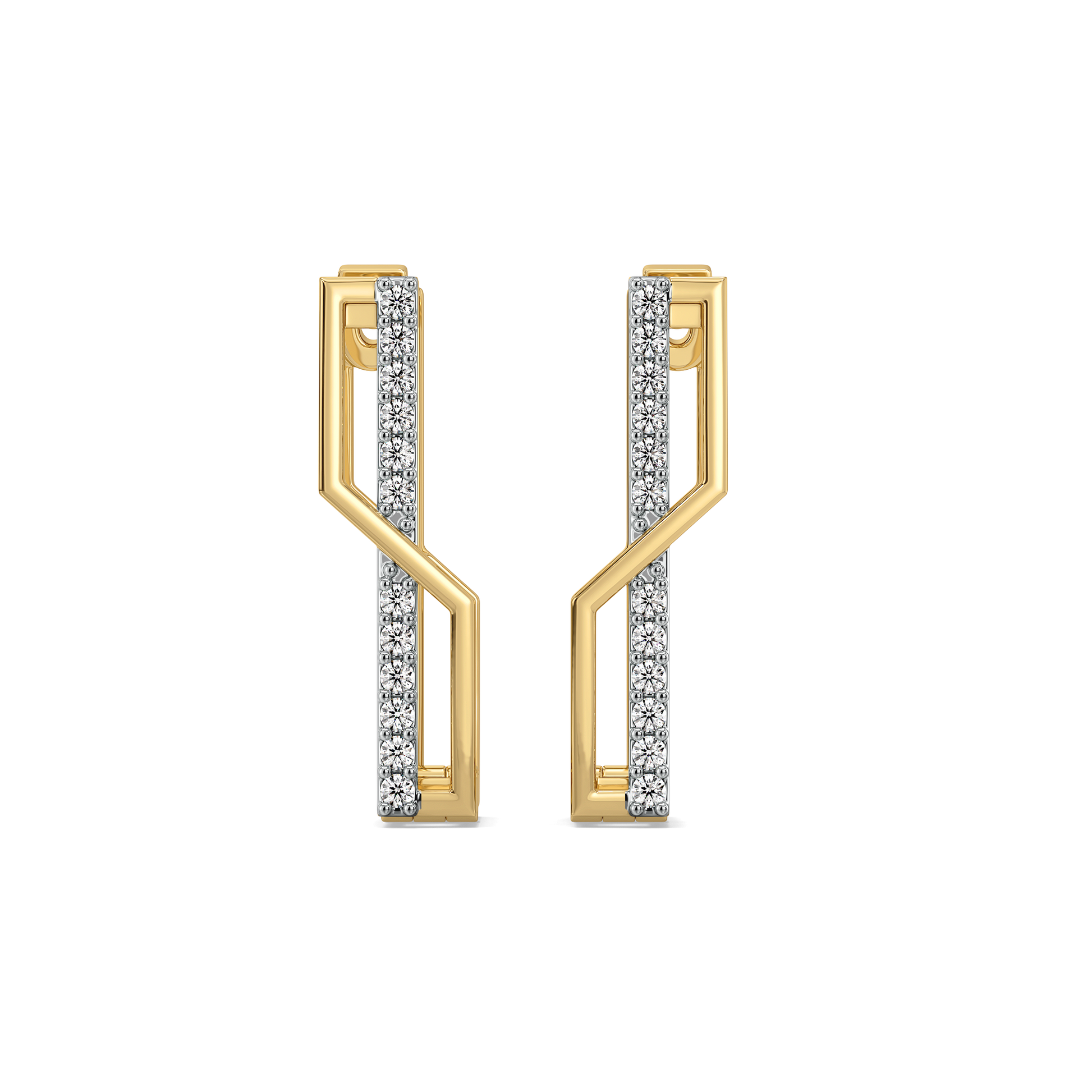 Classic Snug Huggies - 18kt Gold Vermeil Lab Grown Diamond Earrings