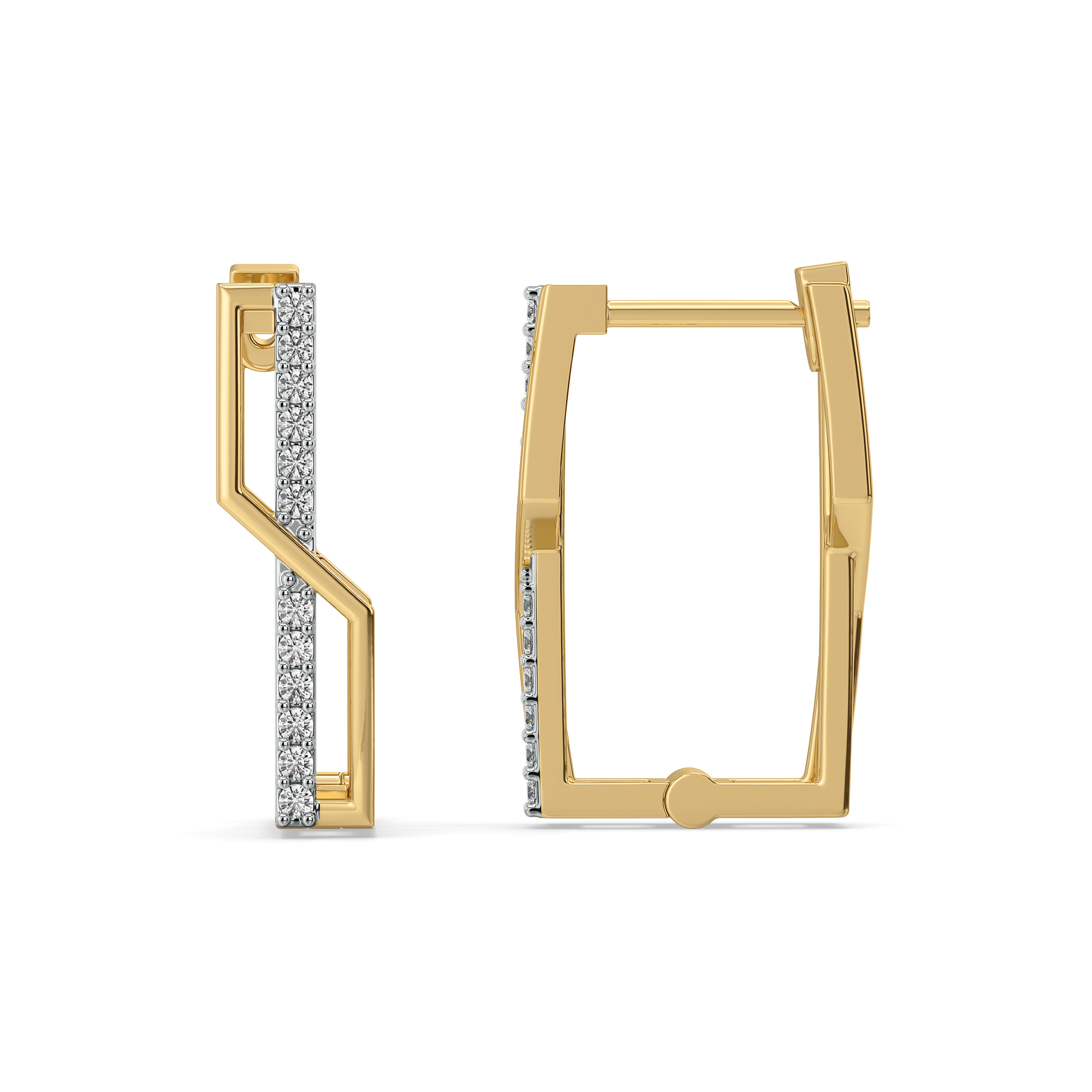 Classic Snug Huggies - 18kt Gold Vermeil Lab Grown Diamond Earrings