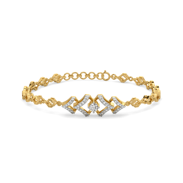 Fierce Aura – Lab Grown Diamond Solitaire Bracelet - Lukson