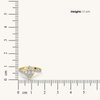 Stiletto Edge Pure Gold Lab Grown Diamond Ring