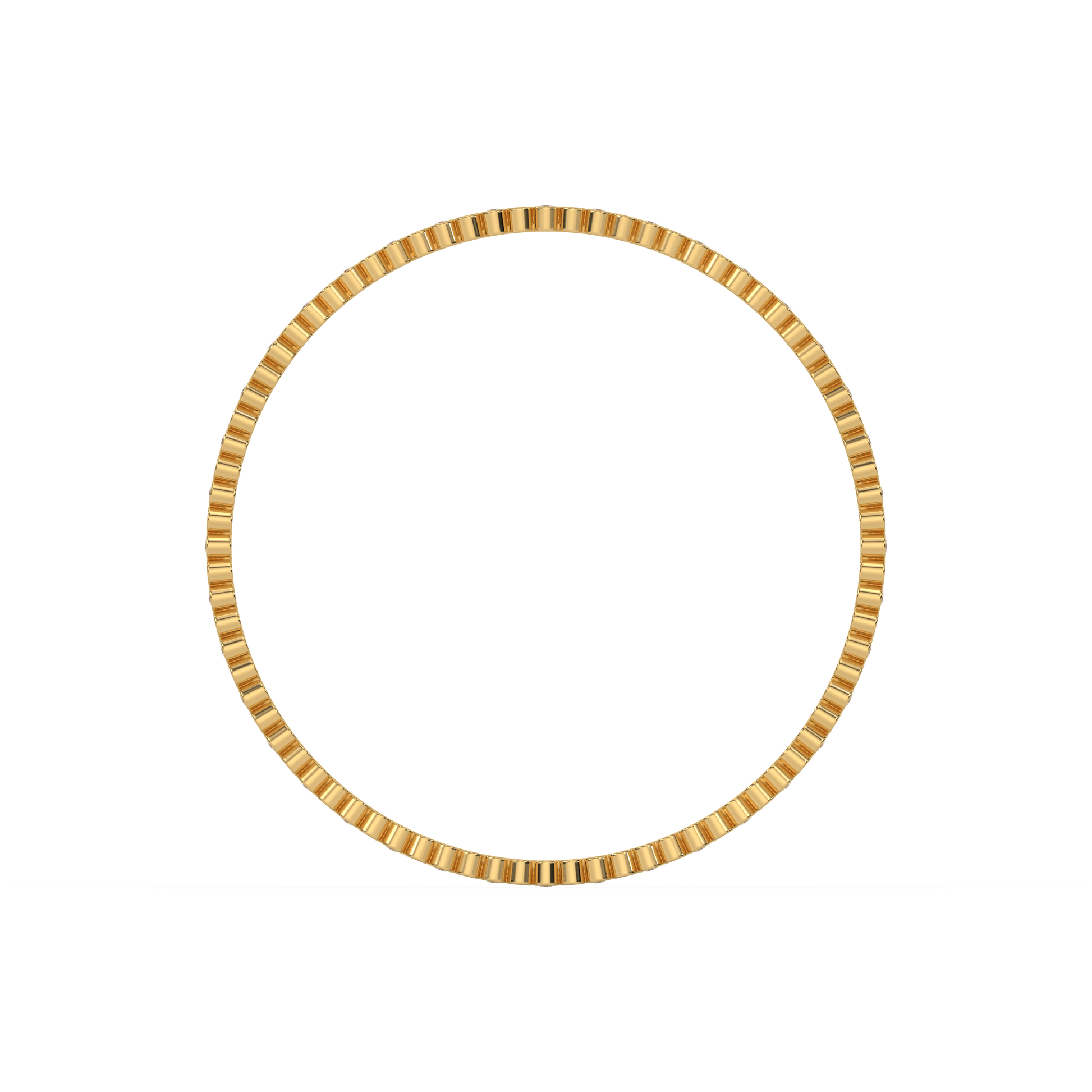 Beaded 18kt Gold Vermeil Lab Grown Diamond Bangle