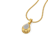 Glistening Raindrop Lab Grown Diamond Pendant Necklace - Lukson