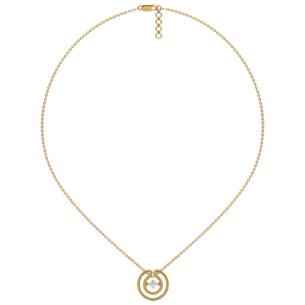 Twist of Fate - Lab Grown Diamond Solitaire Necklace Online - Lukson