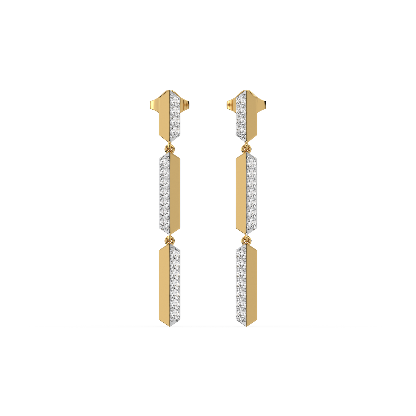 Power Play Drops - Lab Diamond Earrings