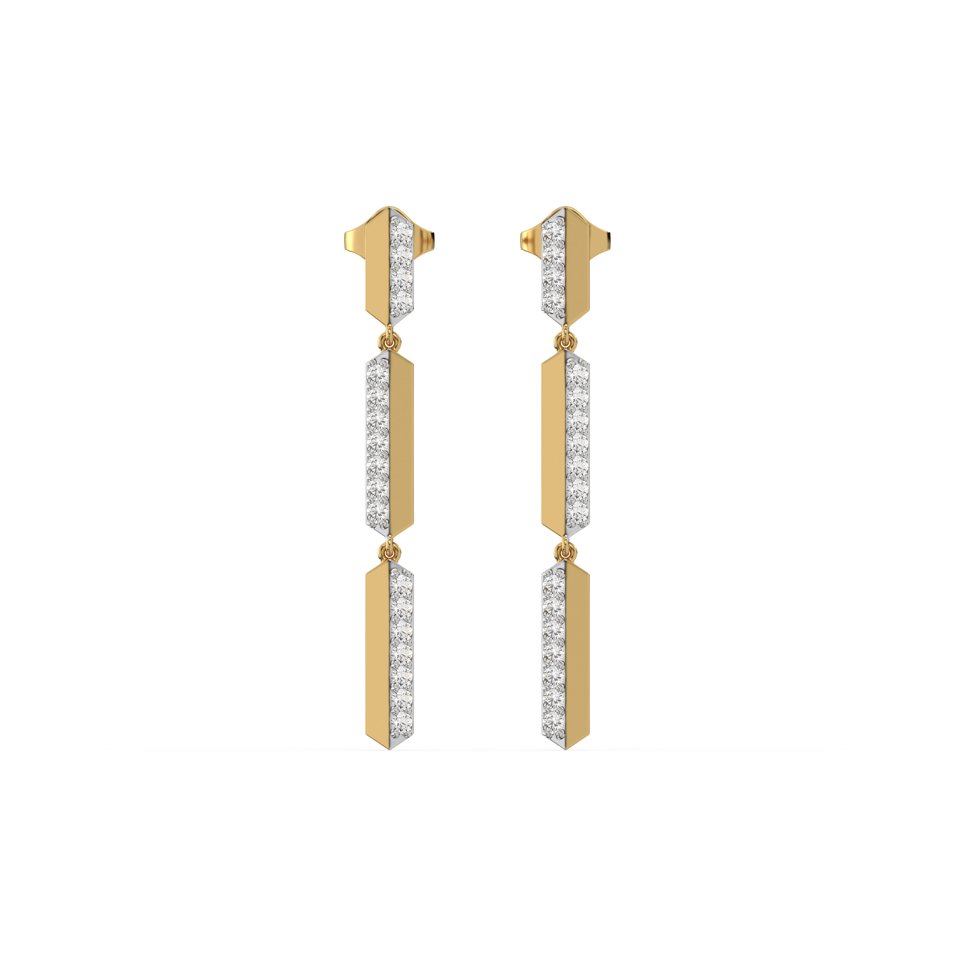 Power Play Drops - Lab Diamond Earrings