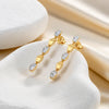 Lukson lab grown diamond stylish drop earrings