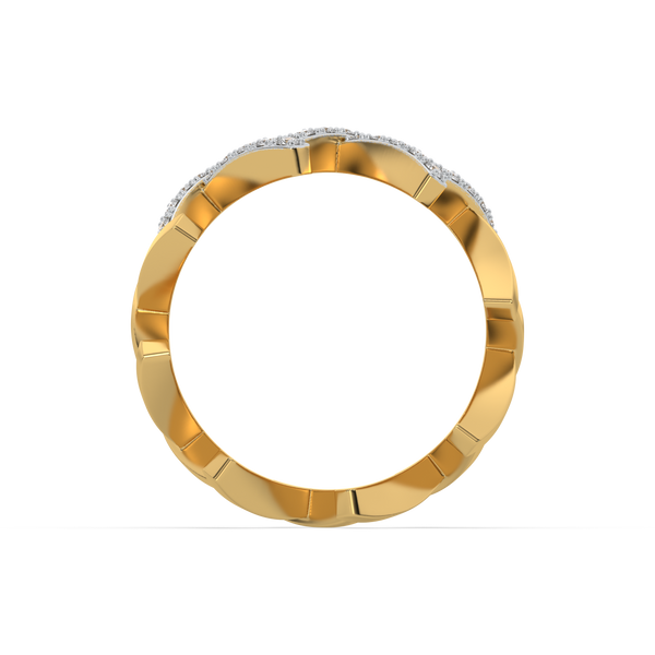 Lukson Women's Edgy Dazzle Lab Grown Diamond Cocktail Ring in India