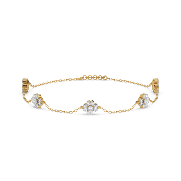 Lukson Eternal Bloom - Lab Grown Diamond Station Bracelet