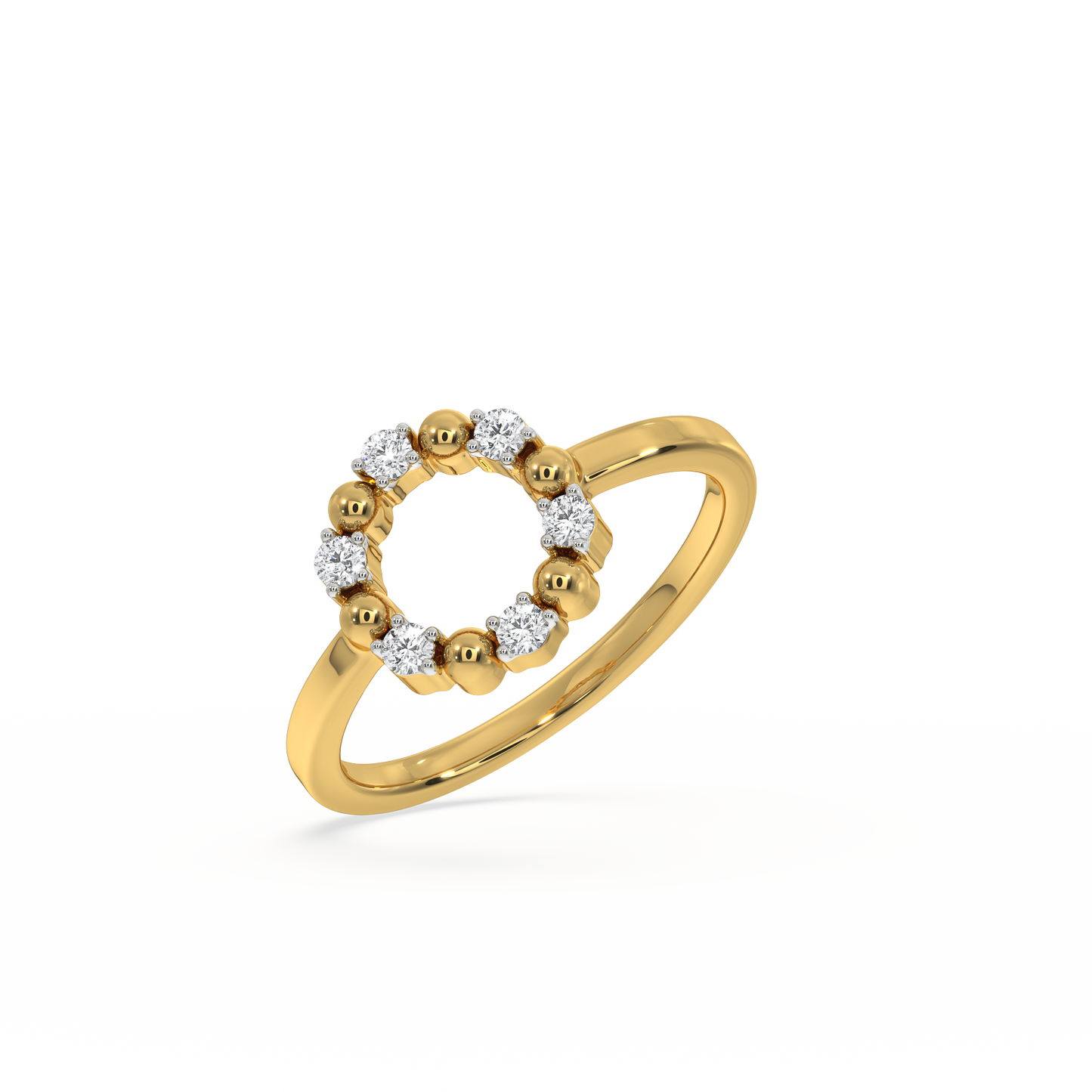 Eternal Orbit Ring - 18kt Gold Vermeil Lab Grown Diamond Ring