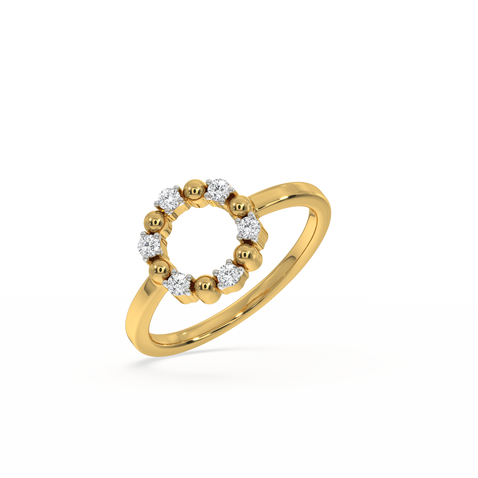 Eternal Orbit Ring - 18kt Gold Vermeil Lab Grown Diamond Ring