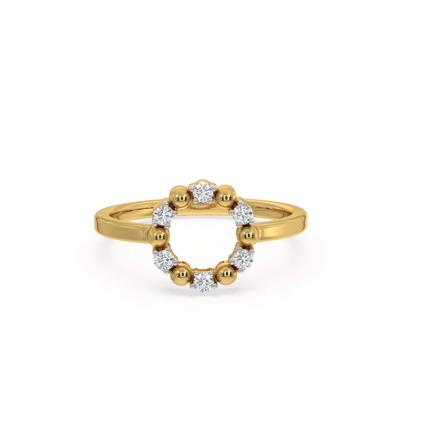 Eternal Orbit Ring - 18kt Gold Vermeil Lab Grown Diamond Ring