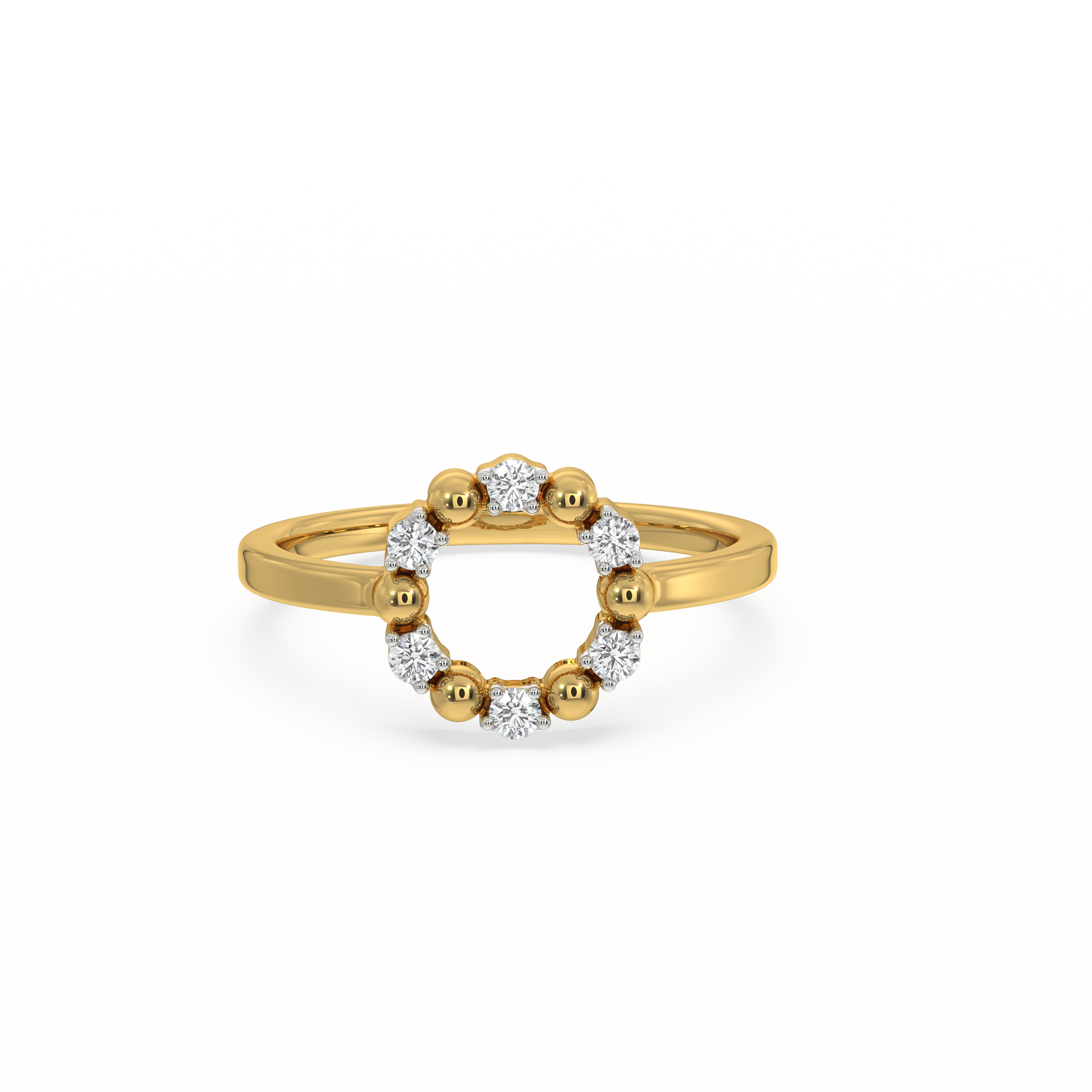 Eternal Orbit Ring - 18kt Gold Vermeil Lab Grown Diamond Ring